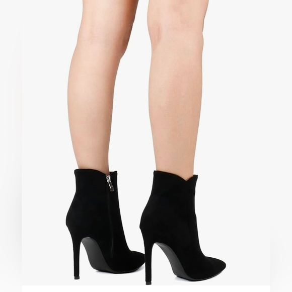 JOY IN LOVE 4 inch Stiletto Ankle Booties #660 - Picture 8 of 14